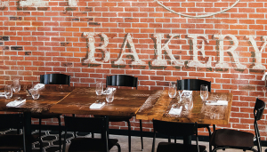 Tables at Bakery