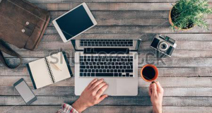Man Working With Laptop